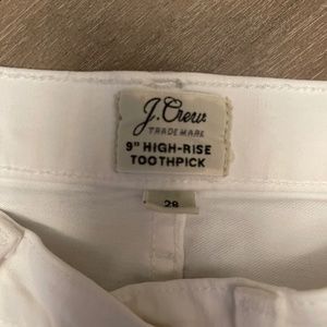 Jcrew white toothpick jeans
